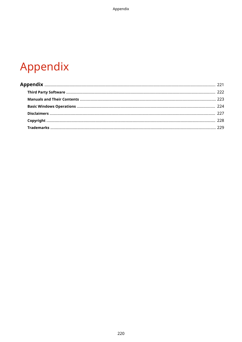 Appendix | Canon imageCLASS MF3010 VP Multifunction Monochrome Laser Printer User Manual | Page 225 / 247