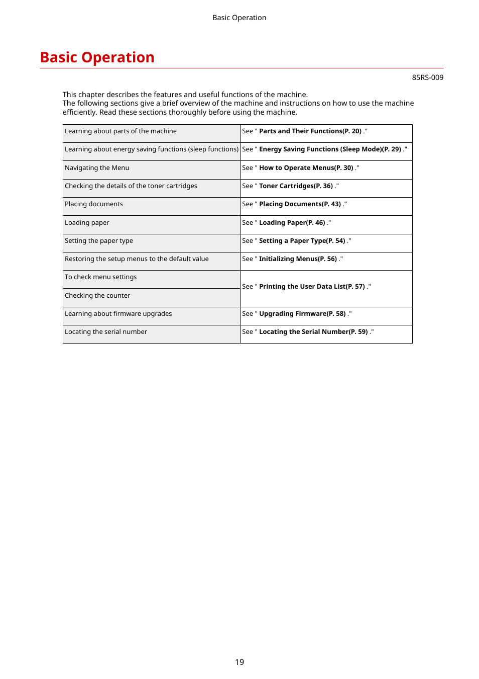 Basic operation | Canon imageCLASS MF3010 VP Multifunction Monochrome Laser Printer User Manual | Page 24 / 247