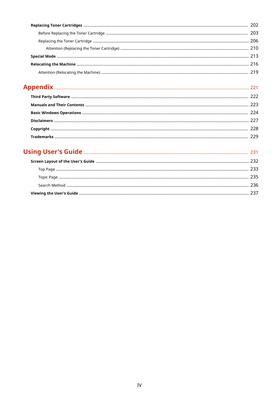 Appendix, Using user's guide | Canon imageCLASS MF3010 VP Multifunction Monochrome Laser Printer User Manual | Page 5 / 247