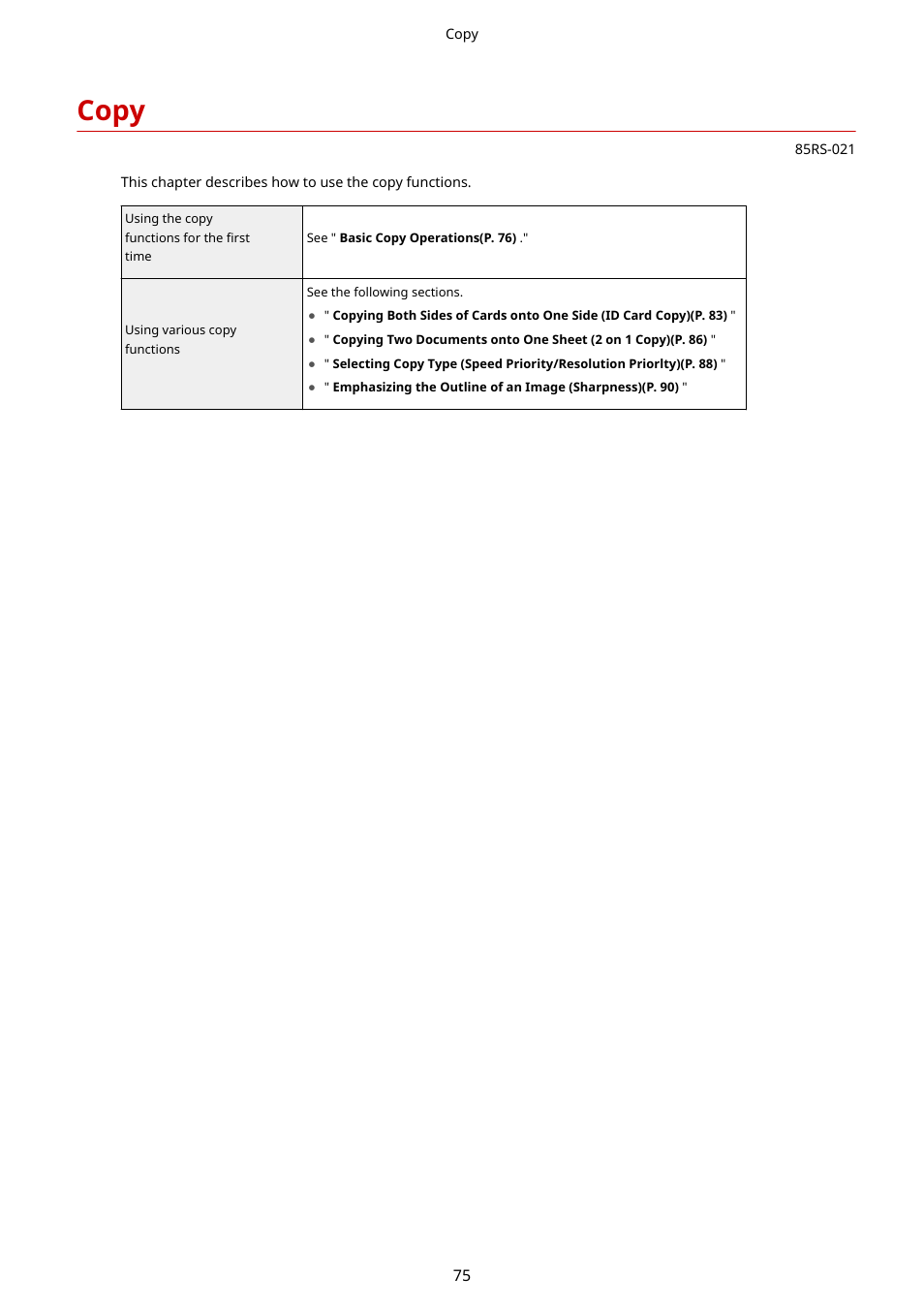 Copy | Canon imageCLASS MF3010 VP Multifunction Monochrome Laser Printer User Manual | Page 80 / 247