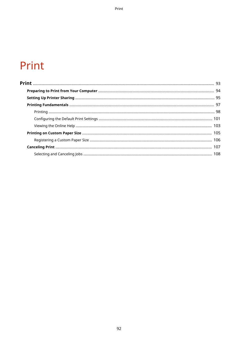 Print | Canon imageCLASS MF3010 VP Multifunction Monochrome Laser Printer User Manual | Page 97 / 247