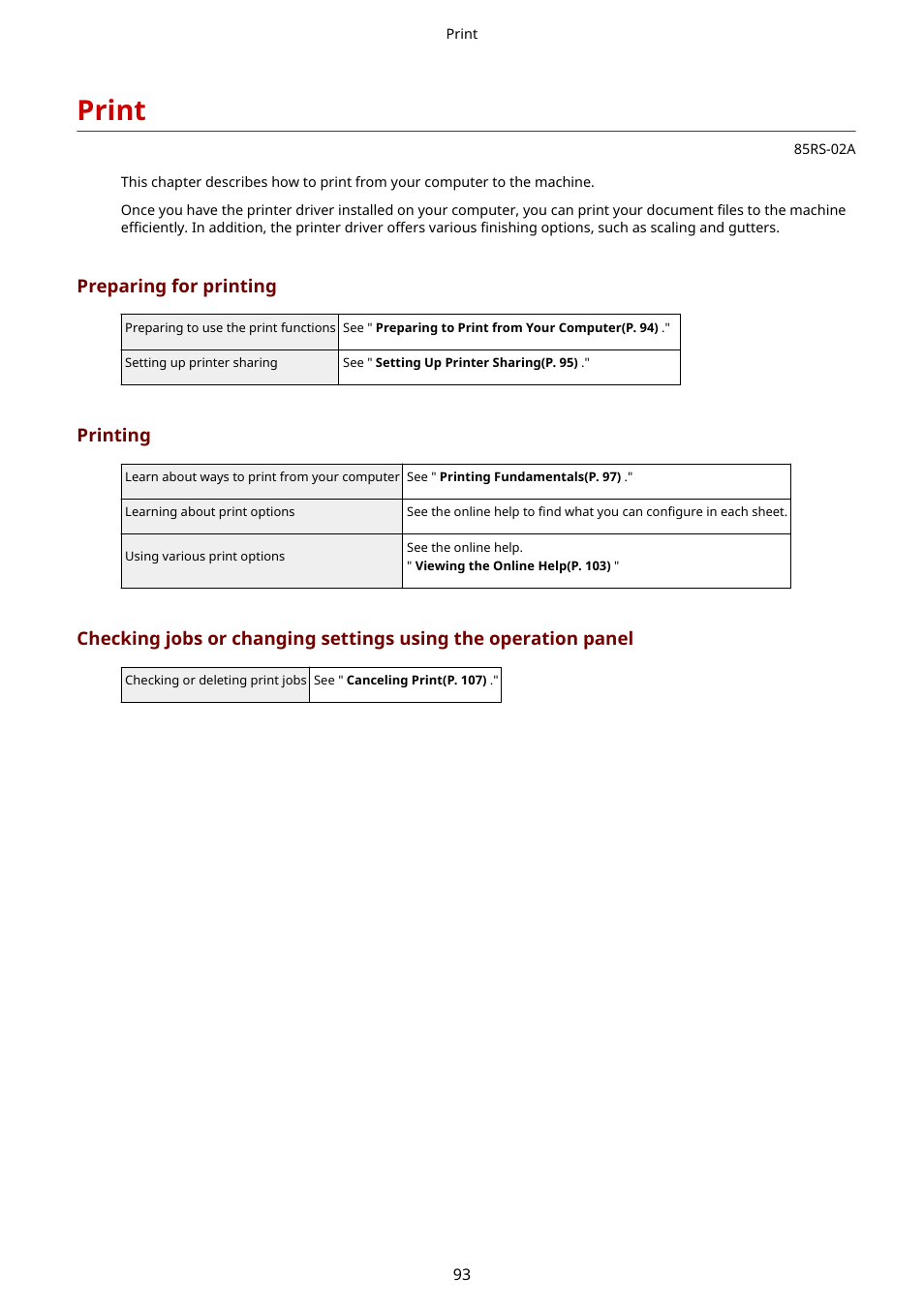 Print, Preparing for printing, Printing | Canon imageCLASS MF3010 VP Multifunction Monochrome Laser Printer User Manual | Page 98 / 247