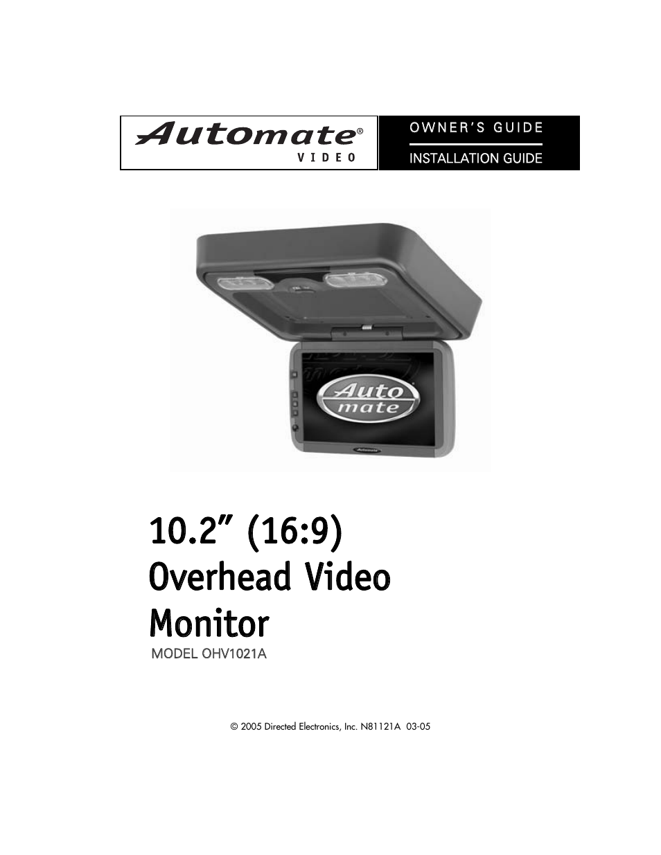 Directed Electronics OHV1021A User Manual | 27 pages