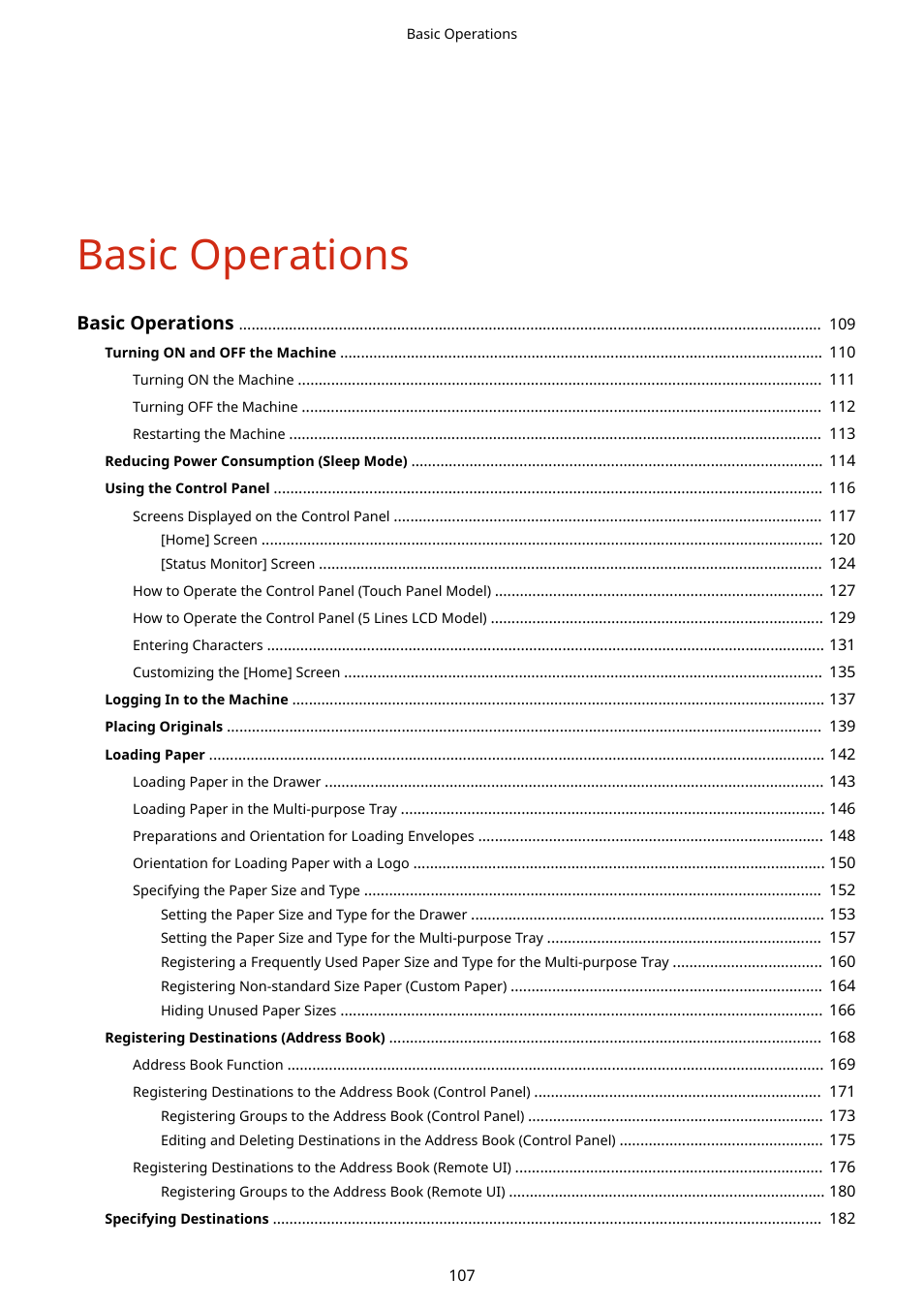 Basic operations | Canon imageCLASS MF264dw II Multifunction Monochrome Laser Printer User Manual | Page 116 / 700