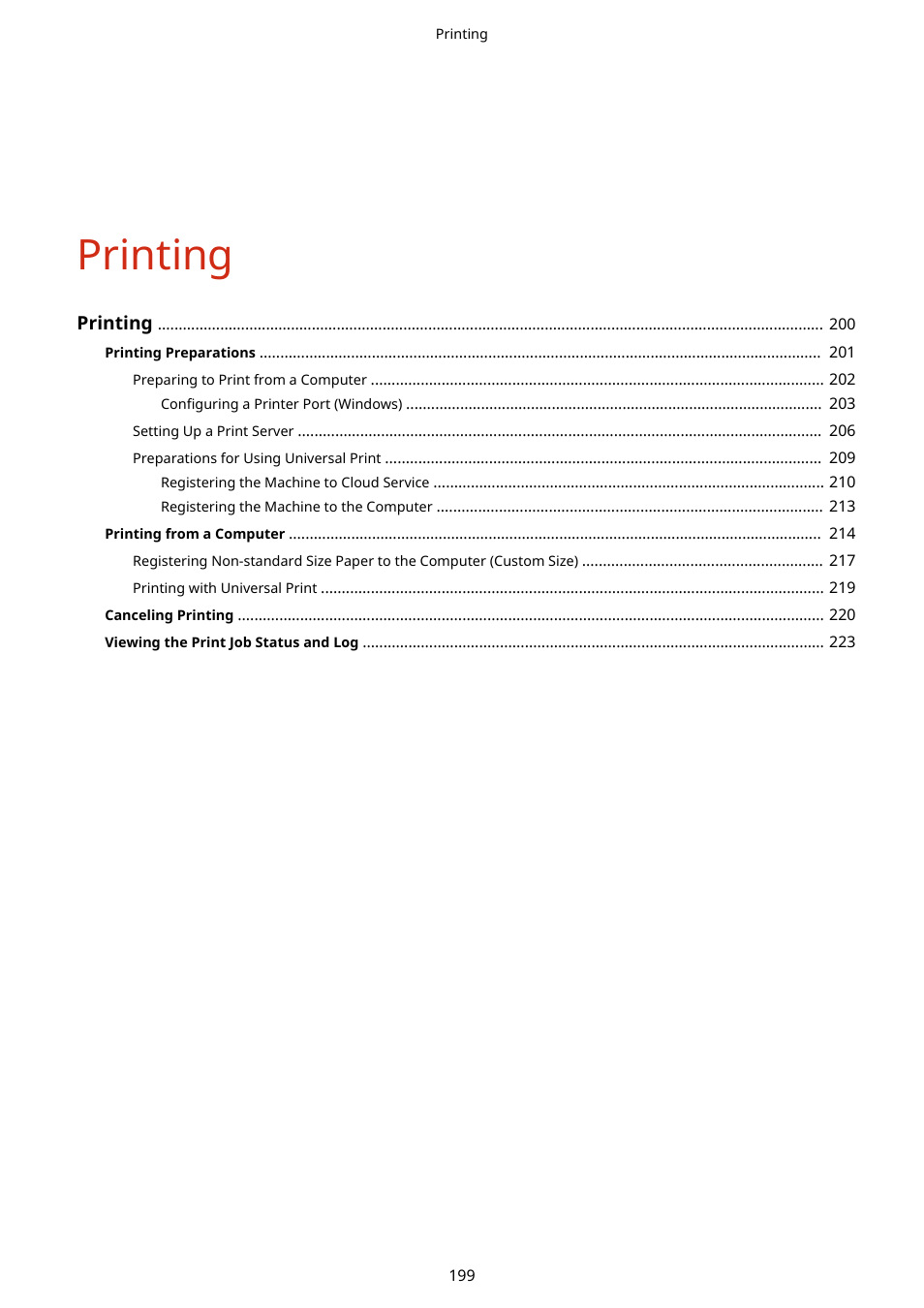 Printing | Canon imageCLASS MF264dw II Multifunction Monochrome Laser Printer User Manual | Page 208 / 700