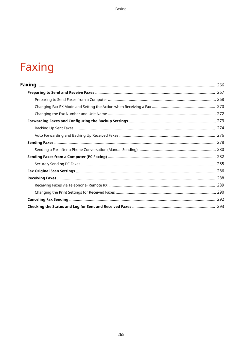 Faxing | Canon imageCLASS MF264dw II Multifunction Monochrome Laser Printer User Manual | Page 274 / 700