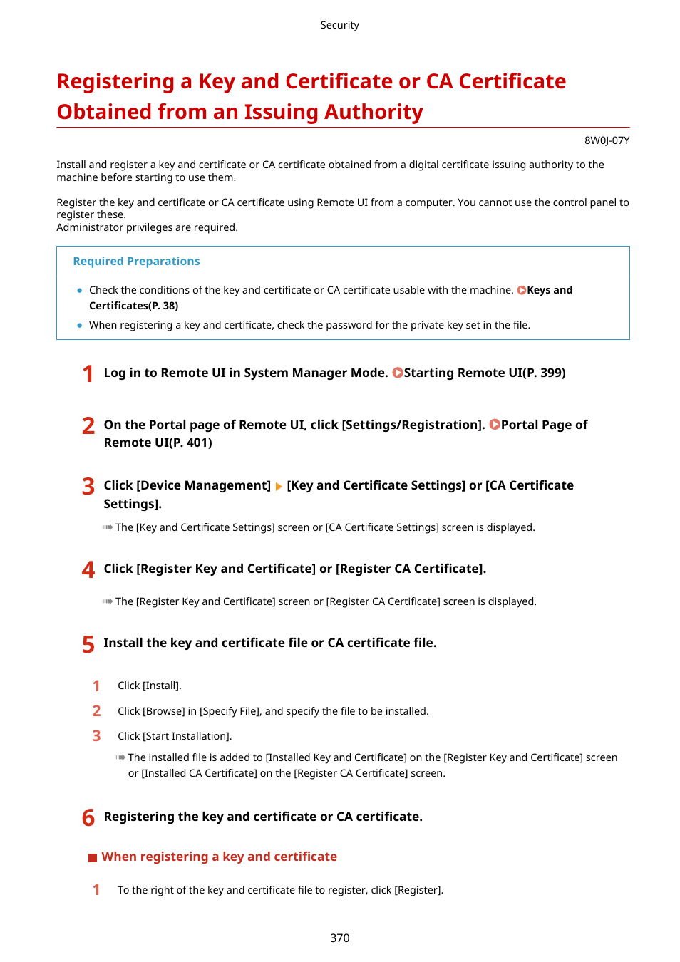 Canon imageCLASS MF264dw II Multifunction Monochrome Laser Printer User Manual | Page 379 / 700