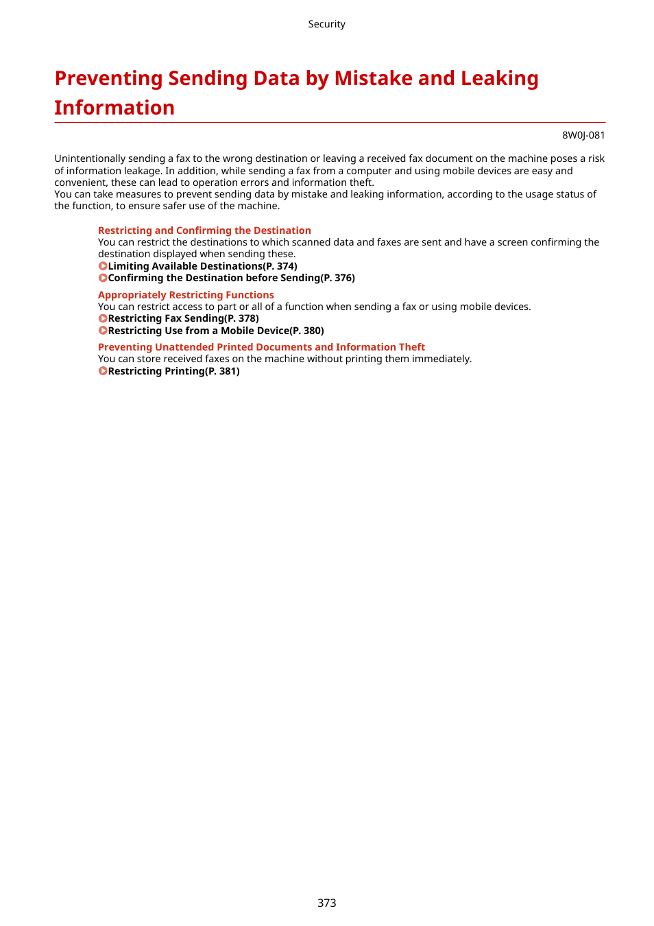 Canon imageCLASS MF264dw II Multifunction Monochrome Laser Printer User Manual | Page 382 / 700