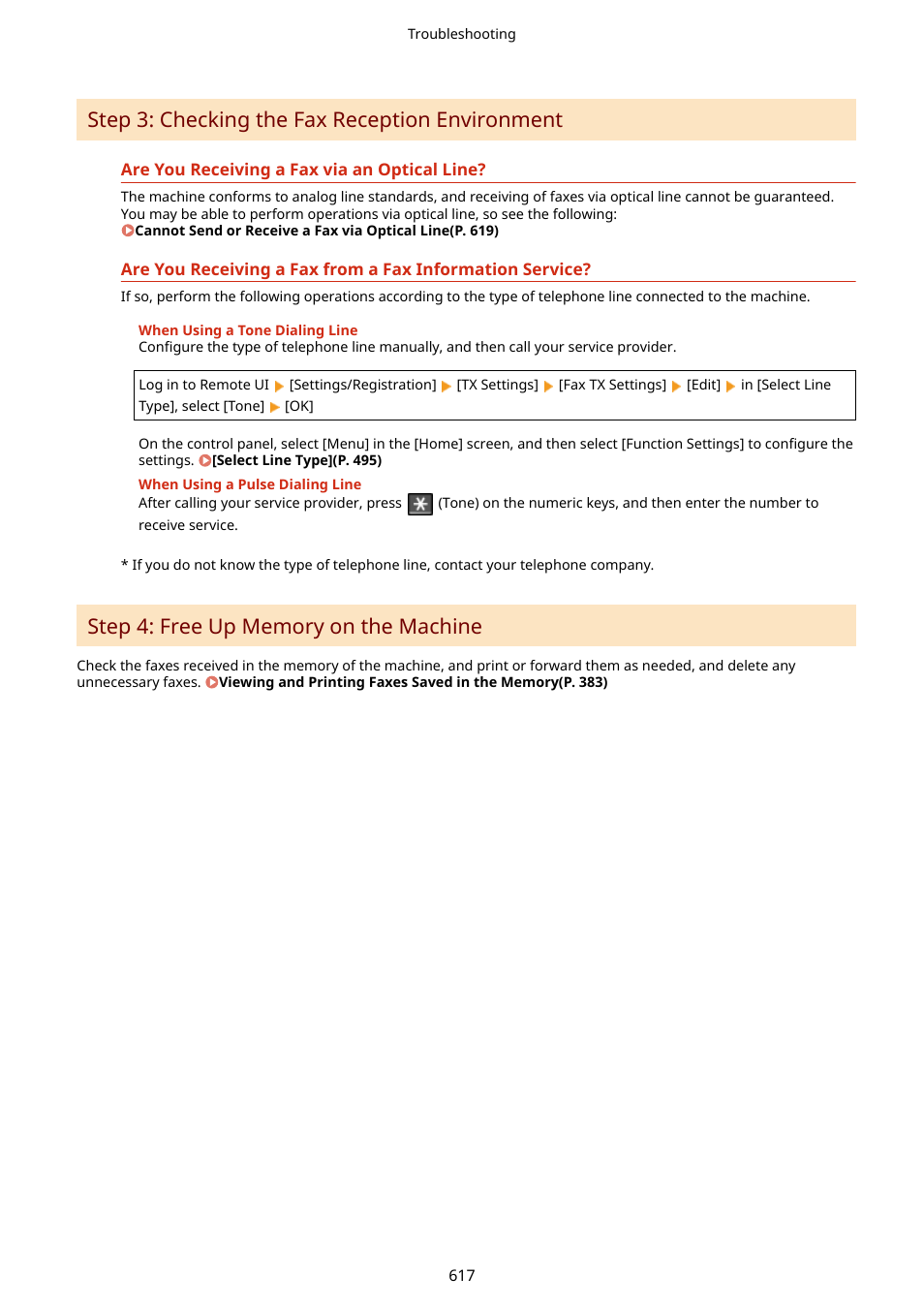 Step 3: checking the fax reception environment | Canon imageCLASS MF264dw II Multifunction Monochrome Laser Printer User Manual | Page 626 / 700