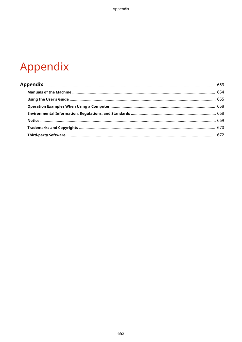 Appendix | Canon imageCLASS MF264dw II Multifunction Monochrome Laser Printer User Manual | Page 661 / 700