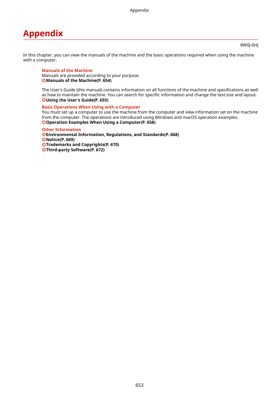 Appendix | Canon imageCLASS MF264dw II Multifunction Monochrome Laser Printer User Manual | Page 662 / 700