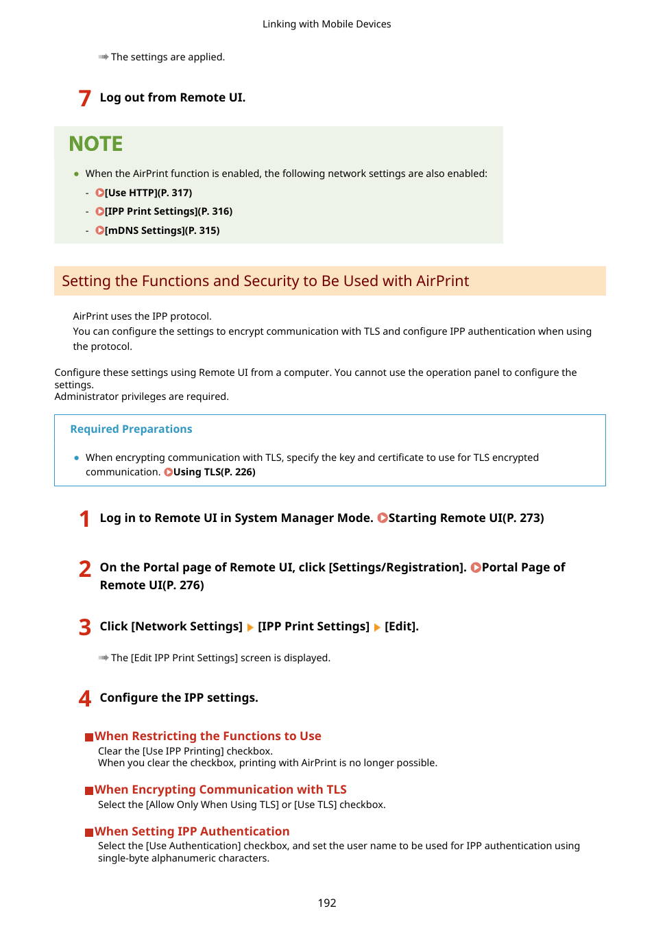 Canon imageCLASS LBP674Cdw Wireless Color Laser Printer User Manual | Page 200 / 565