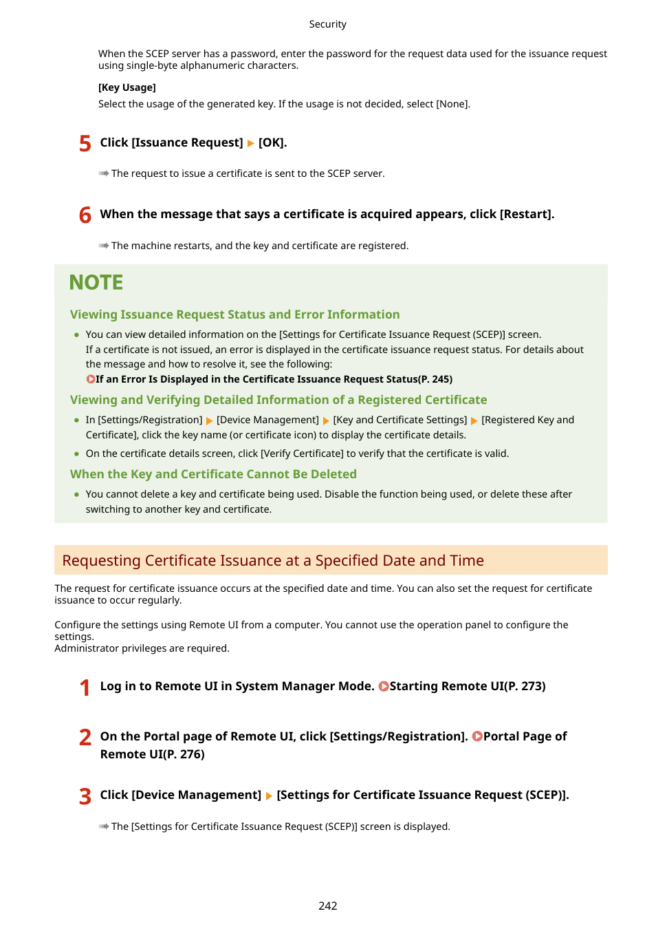 Time(p. 242) | Canon imageCLASS LBP674Cdw Wireless Color Laser Printer User Manual | Page 250 / 565