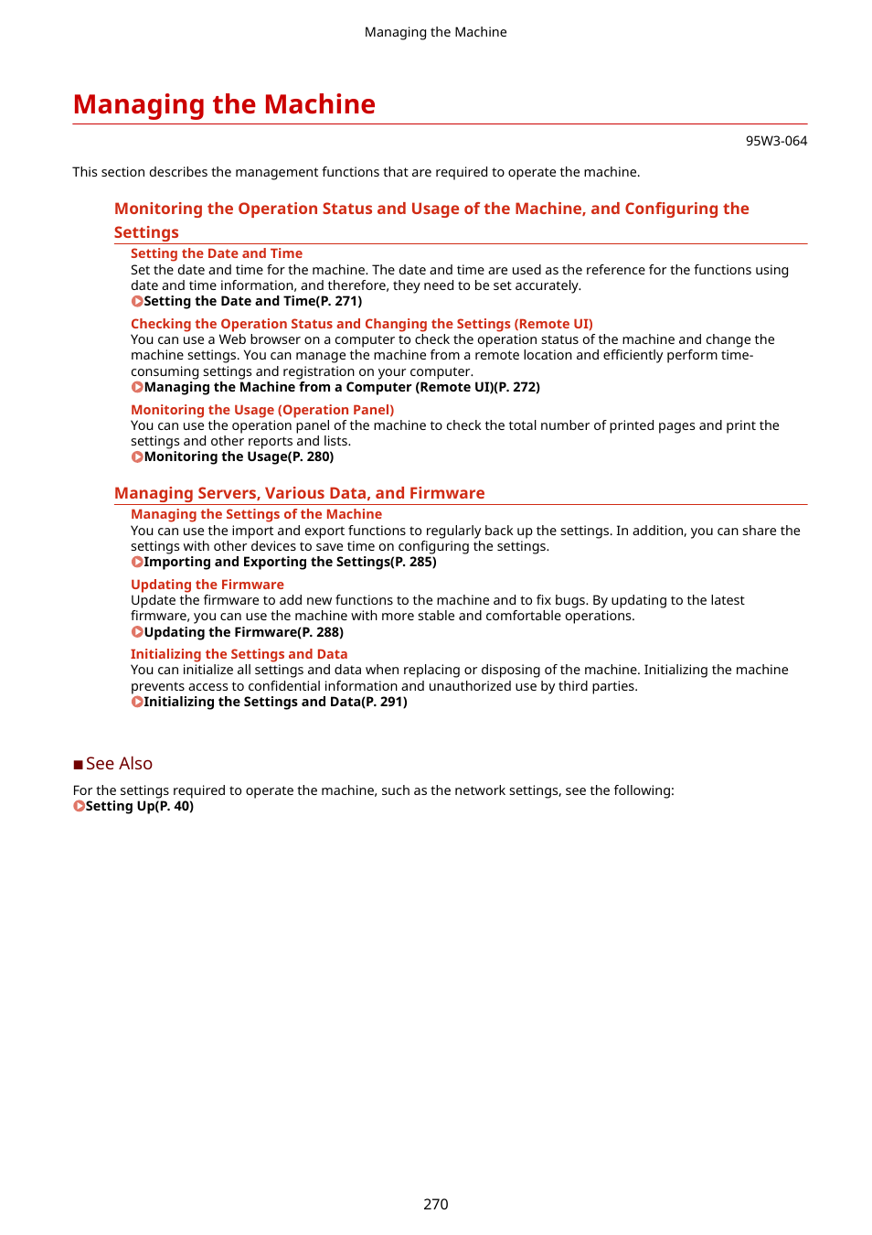 Managing the machine | Canon imageCLASS LBP674Cdw Wireless Color Laser Printer User Manual | Page 278 / 565