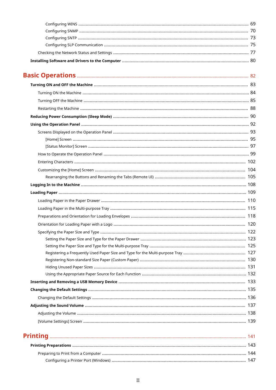 Basic operations, Printing | Canon imageCLASS LBP674Cdw Wireless Color Laser Printer User Manual | Page 3 / 565