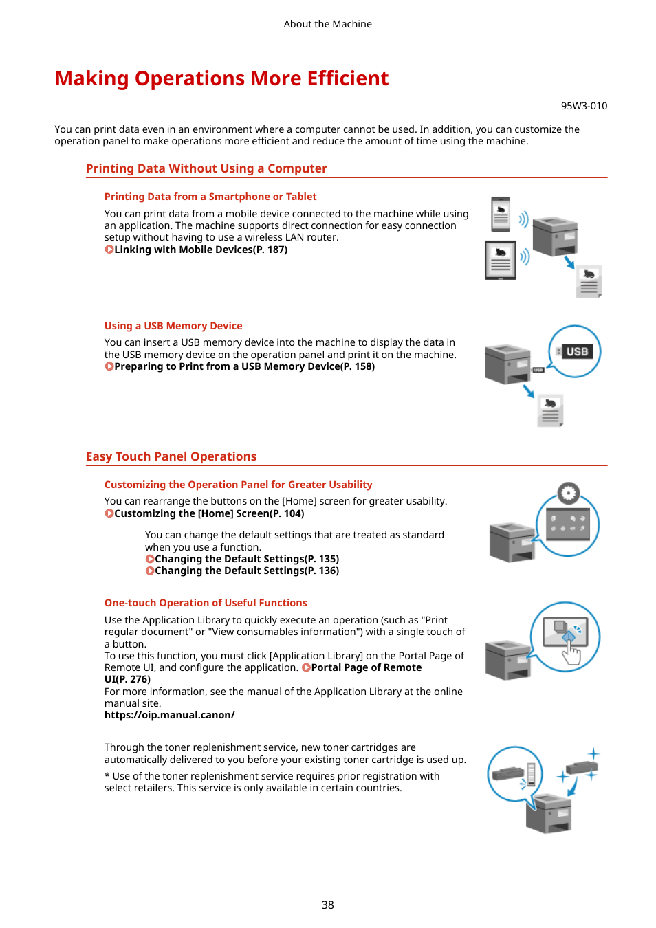 Making operations more efficient | Canon imageCLASS LBP674Cdw Wireless Color Laser Printer User Manual | Page 46 / 565