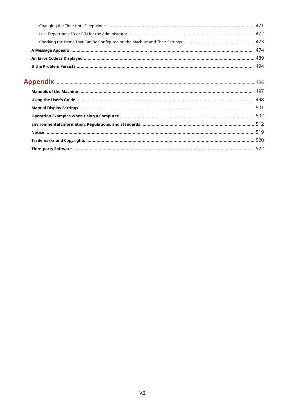 Appendix | Canon imageCLASS LBP674Cdw Wireless Color Laser Printer User Manual | Page 8 / 565