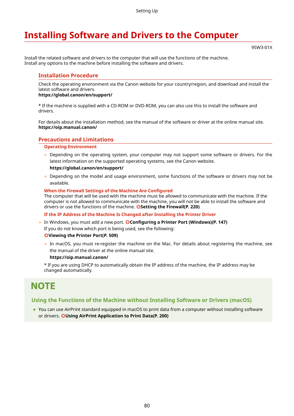 Installing software and drivers to the computer | Canon imageCLASS LBP674Cdw Wireless Color Laser Printer User Manual | Page 88 / 565