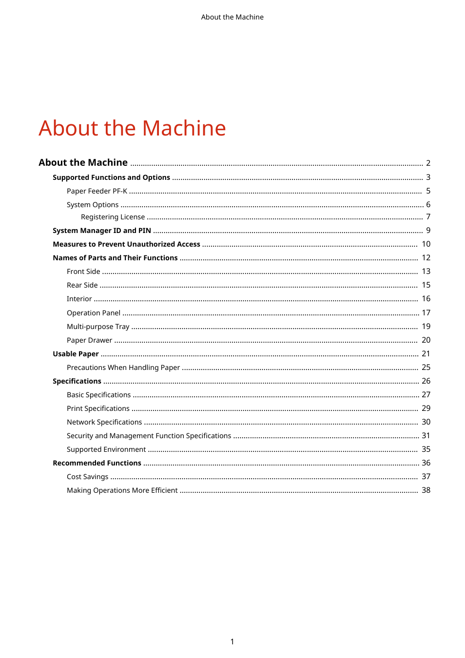 About the machine | Canon imageCLASS LBP674Cdw Wireless Color Laser Printer User Manual | Page 9 / 565