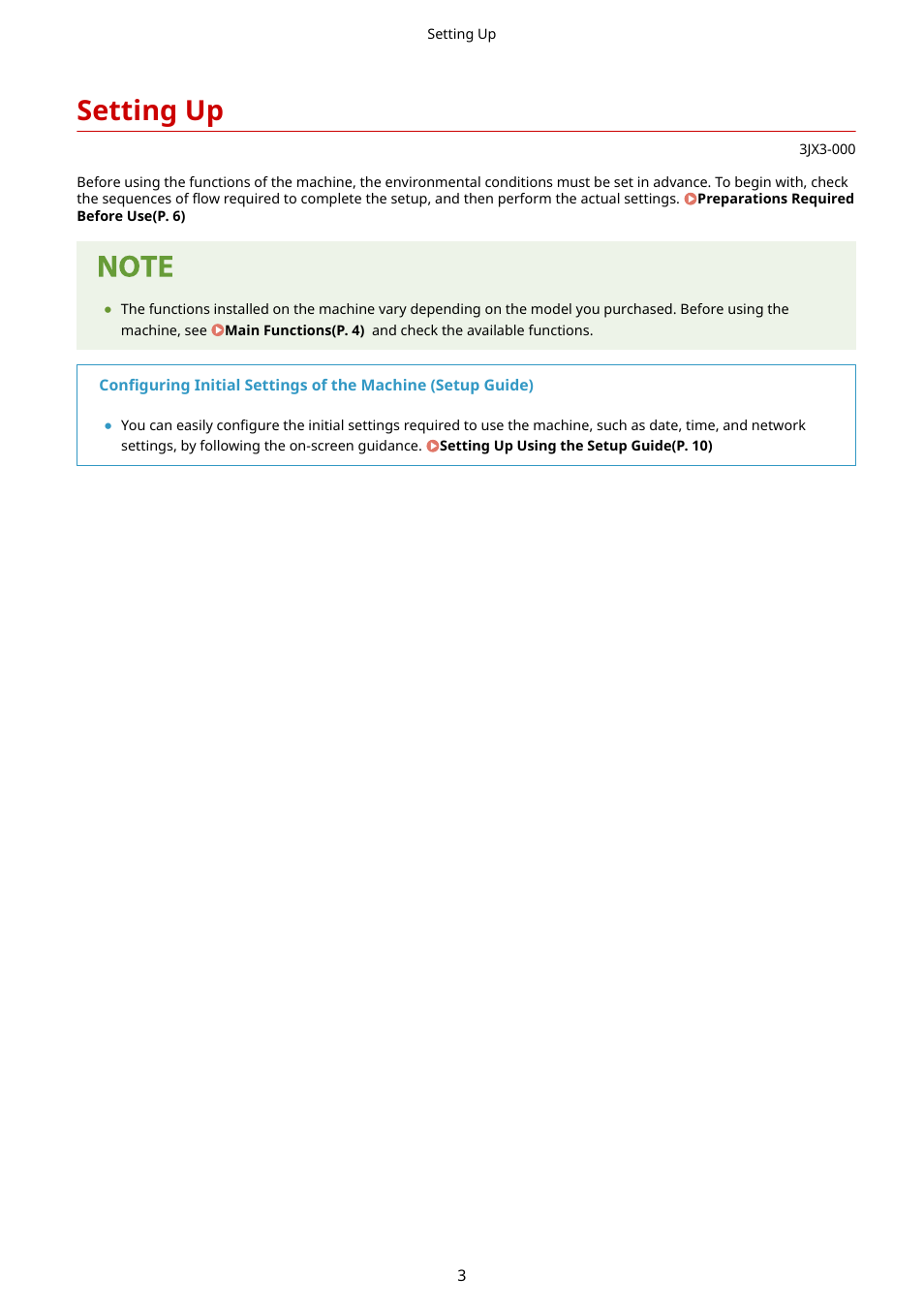 Setting up | Canon imageCLASS D1650 All-in-One Monochrome Laser Printer User Manual | Page 11 / 751