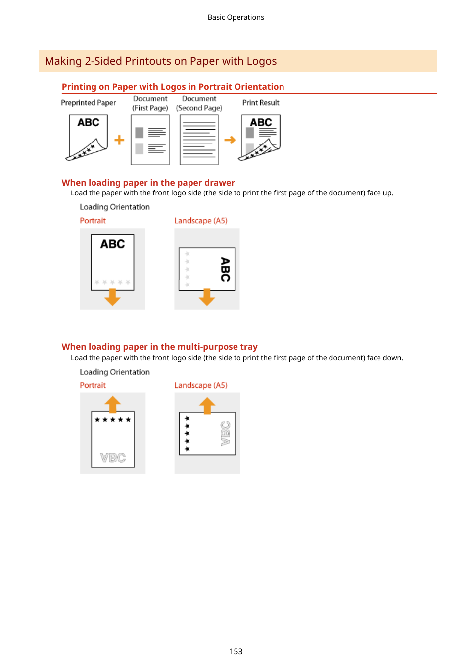 Making 2-sided printouts on paper with logos | Canon imageCLASS D1650 All-in-One Monochrome Laser Printer User Manual | Page 161 / 751