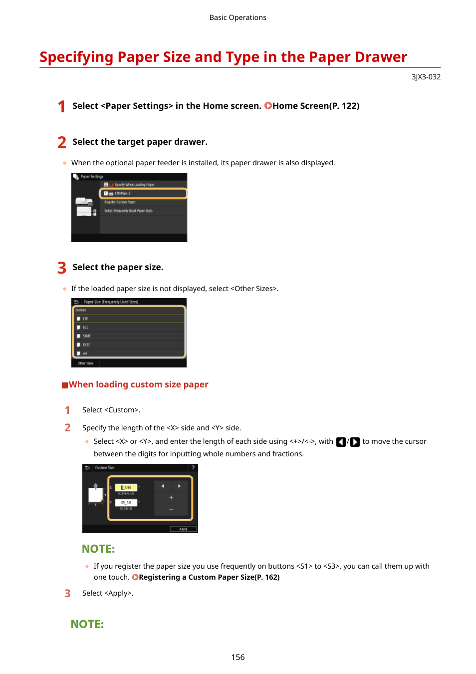 Specifying paper size and type in the paper drawer | Canon imageCLASS D1650 All-in-One Monochrome Laser Printer User Manual | Page 164 / 751