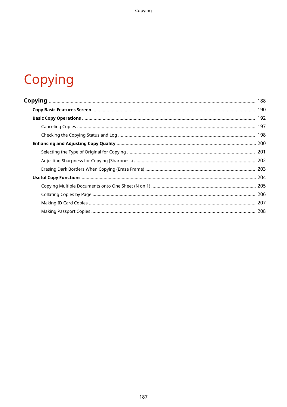 Copying | Canon imageCLASS D1650 All-in-One Monochrome Laser Printer User Manual | Page 195 / 751