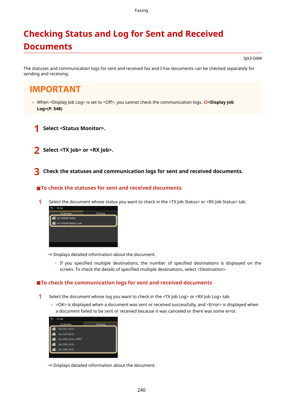 Canon imageCLASS D1650 All-in-One Monochrome Laser Printer User Manual | Page 248 / 751