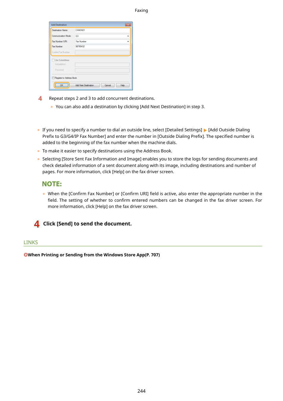 Canon imageCLASS D1650 All-in-One Monochrome Laser Printer User Manual | Page 252 / 751