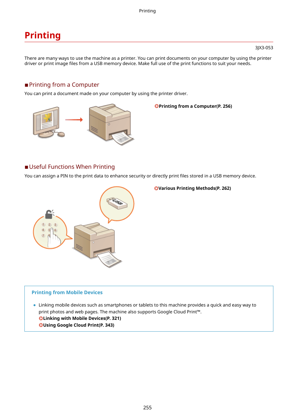 Printing | Canon imageCLASS D1650 All-in-One Monochrome Laser Printer User Manual | Page 263 / 751