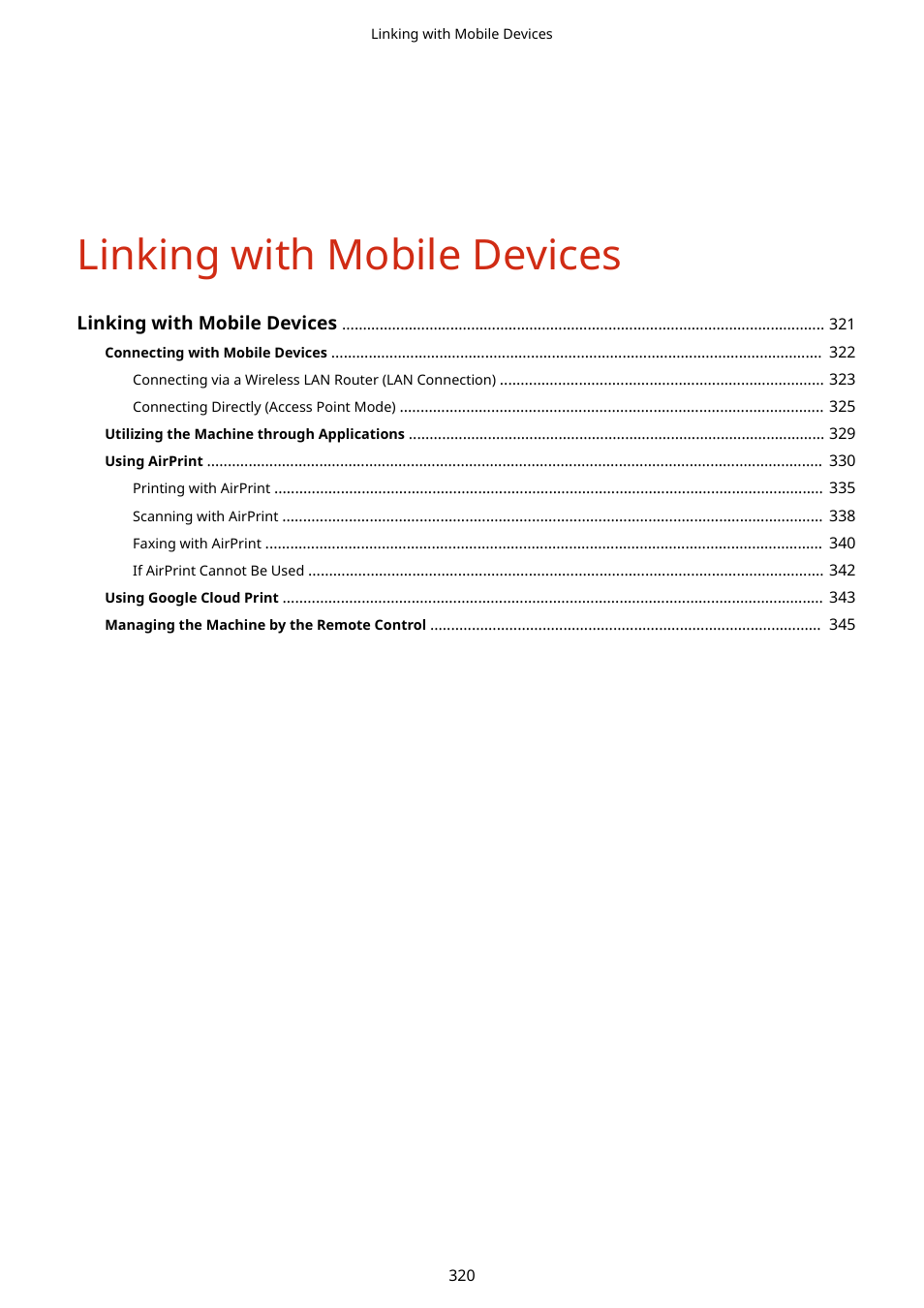 Linking with mobile devices | Canon imageCLASS D1650 All-in-One Monochrome Laser Printer User Manual | Page 328 / 751