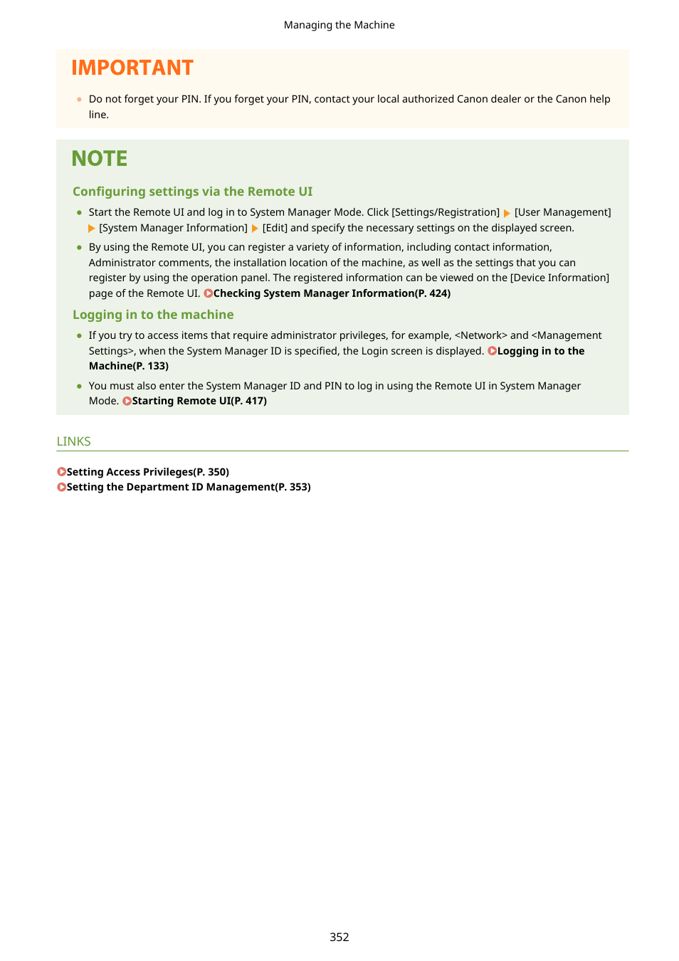 Canon imageCLASS D1650 All-in-One Monochrome Laser Printer User Manual | Page 360 / 751