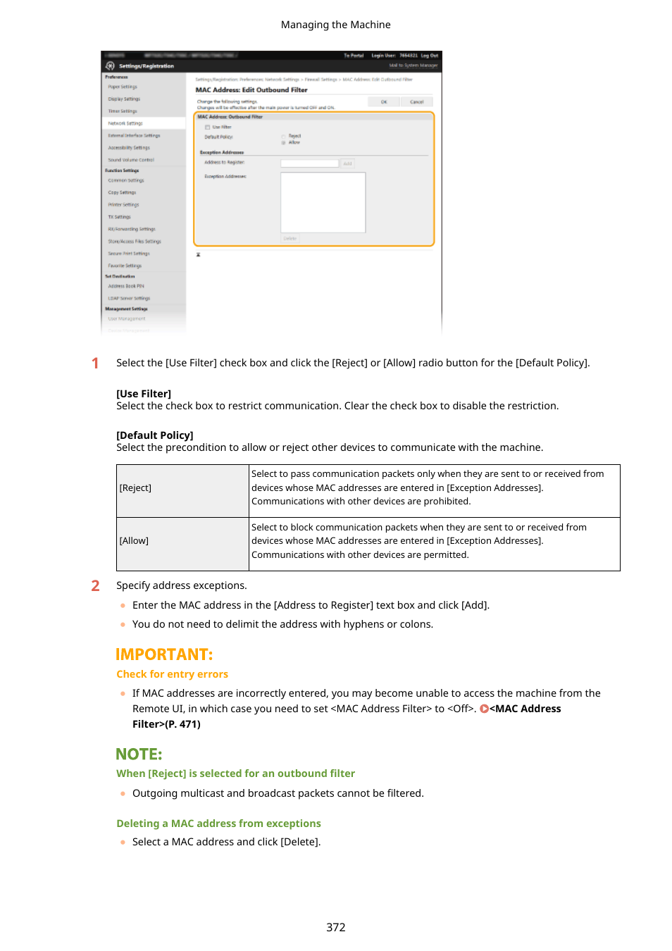 Canon imageCLASS D1650 All-in-One Monochrome Laser Printer User Manual | Page 380 / 751