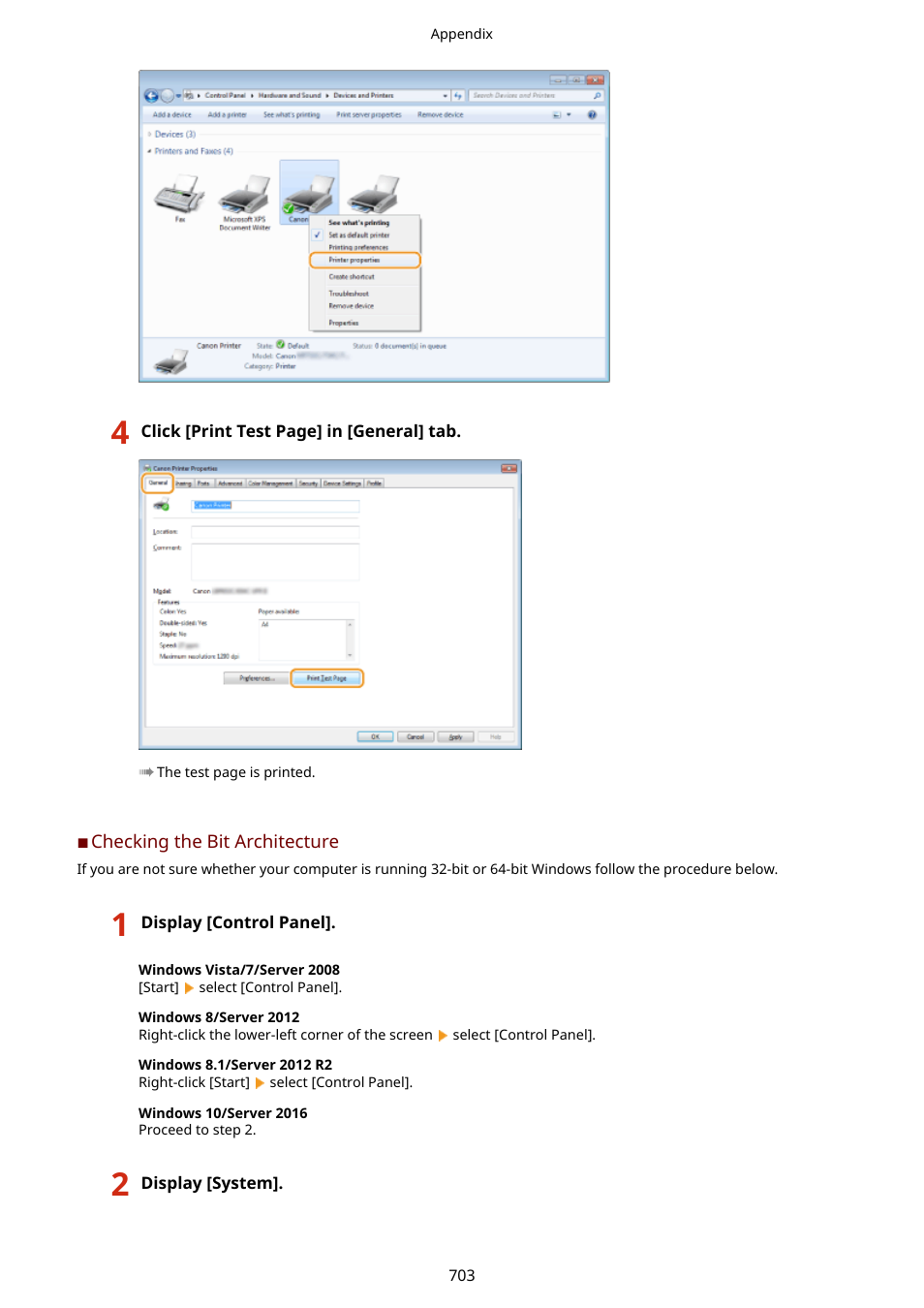 Checking the bit architecture(p. 703) | Canon imageCLASS D1650 All-in-One Monochrome Laser Printer User Manual | Page 711 / 751