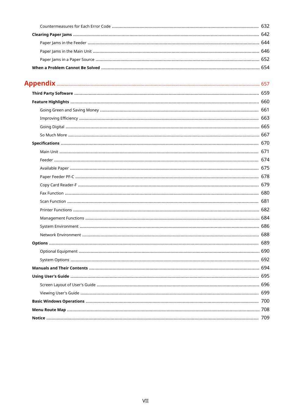 Appendix | Canon imageCLASS D1650 All-in-One Monochrome Laser Printer User Manual | Page 8 / 751