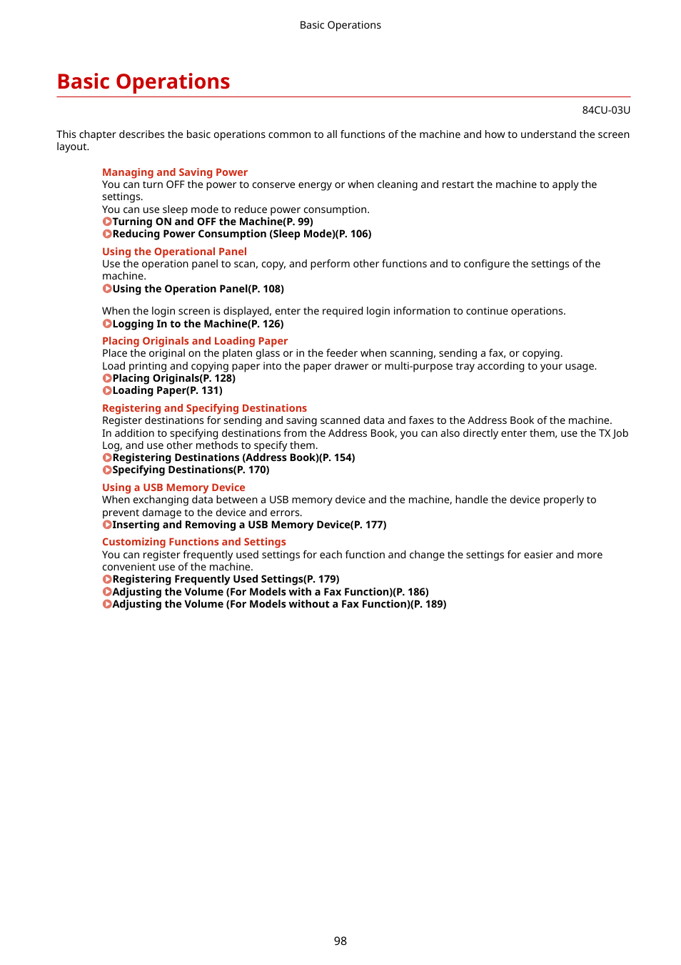 Basic operations | Canon imageCLASS MF753Cdw Multifunction Wireless Color Laser Printer User Manual | Page 108 / 801
