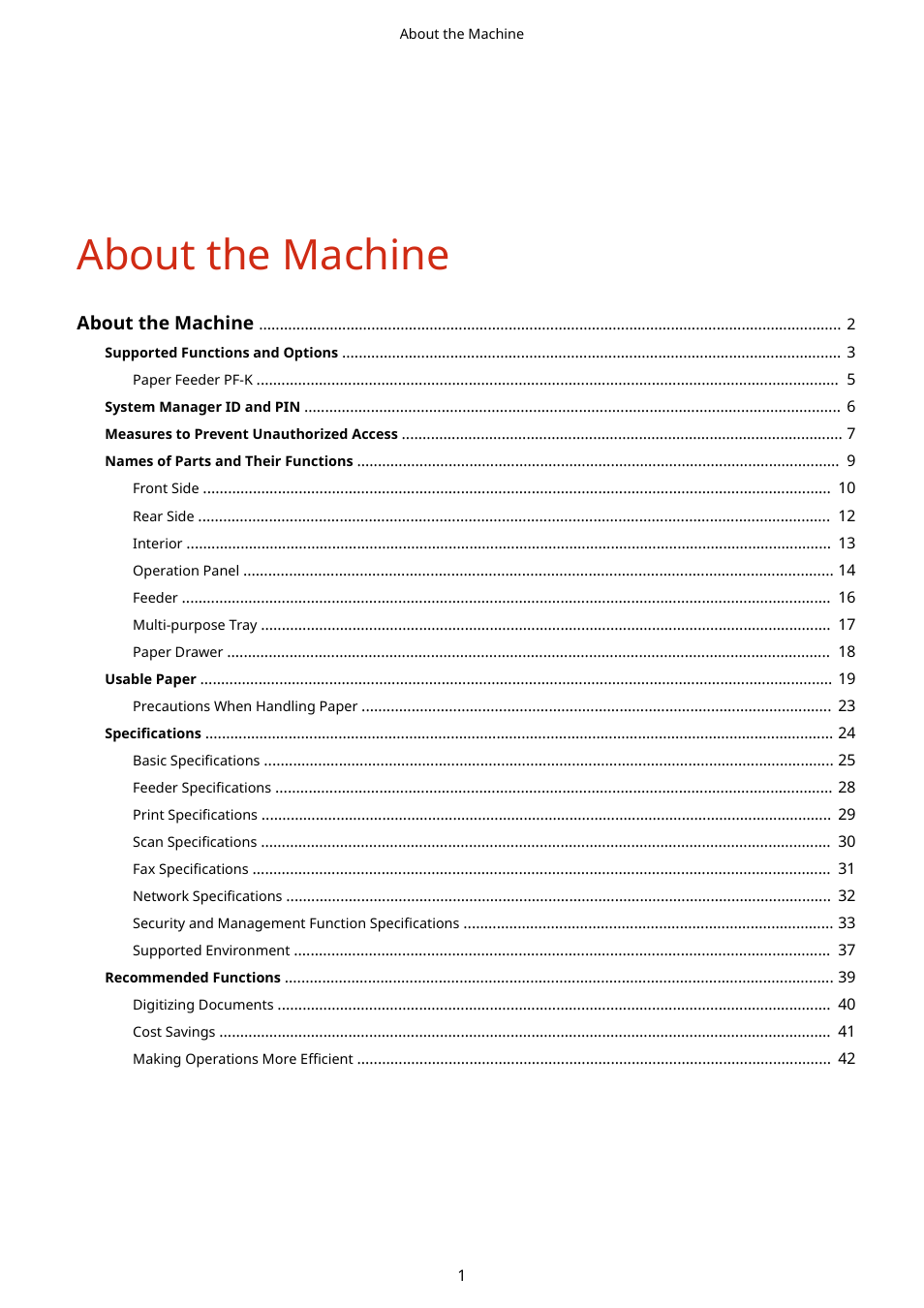 About the machine | Canon imageCLASS MF753Cdw Multifunction Wireless Color Laser Printer User Manual | Page 11 / 801