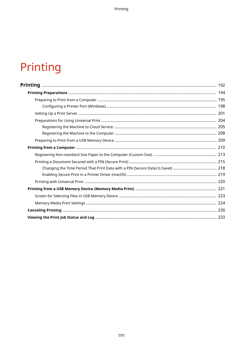 Printing | Canon imageCLASS MF753Cdw Multifunction Wireless Color Laser Printer User Manual | Page 201 / 801