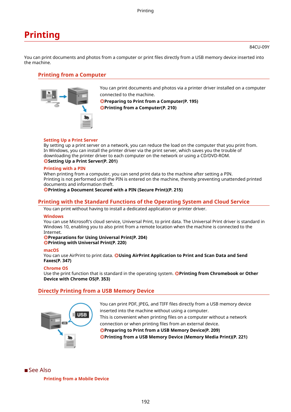 Printing | Canon imageCLASS MF753Cdw Multifunction Wireless Color Laser Printer User Manual | Page 202 / 801