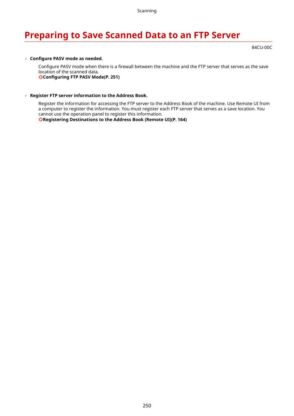 Preparing to save scanned data to an ftp server | Canon imageCLASS MF753Cdw Multifunction Wireless Color Laser Printer User Manual | Page 260 / 801