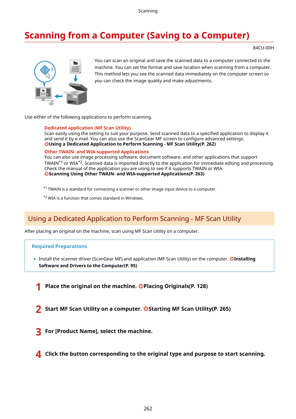 Scanning from a computer (saving to a computer) | Canon imageCLASS MF753Cdw Multifunction Wireless Color Laser Printer User Manual | Page 272 / 801