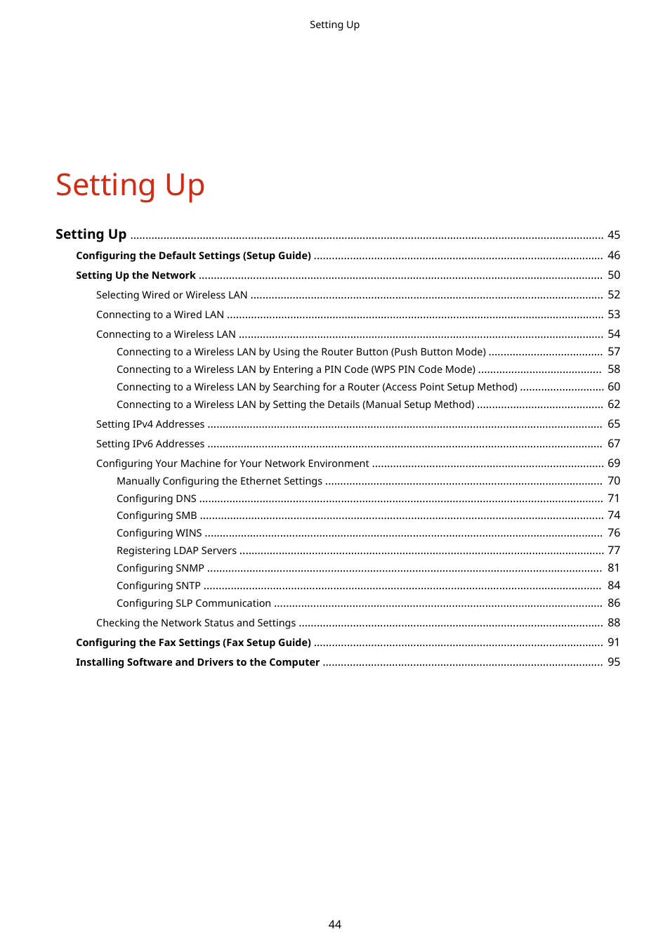 Setting up | Canon imageCLASS MF753Cdw Multifunction Wireless Color Laser Printer User Manual | Page 54 / 801