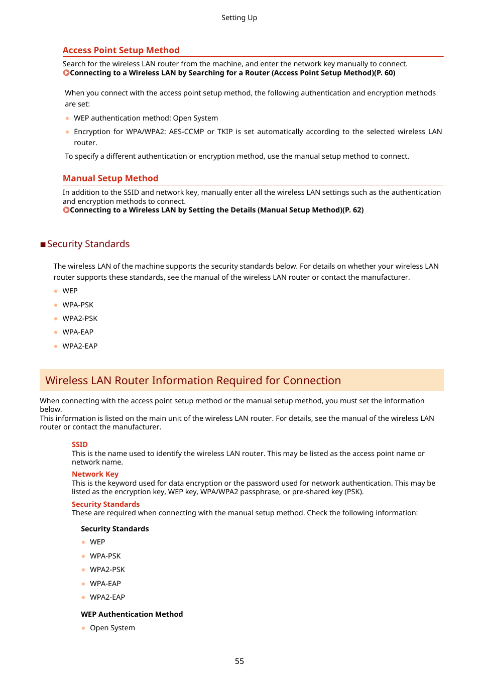 Security standards | Canon imageCLASS MF753Cdw Multifunction Wireless Color Laser Printer User Manual | Page 65 / 801