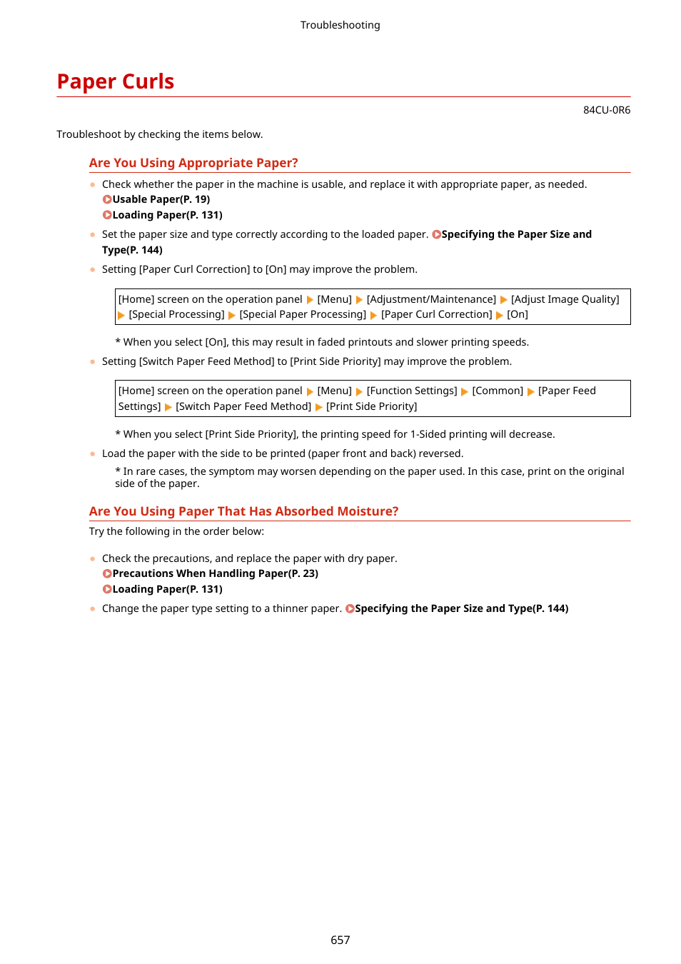 Paper curls, Paper curls(p. 657) | Canon imageCLASS MF753Cdw Multifunction Wireless Color Laser Printer User Manual | Page 667 / 801