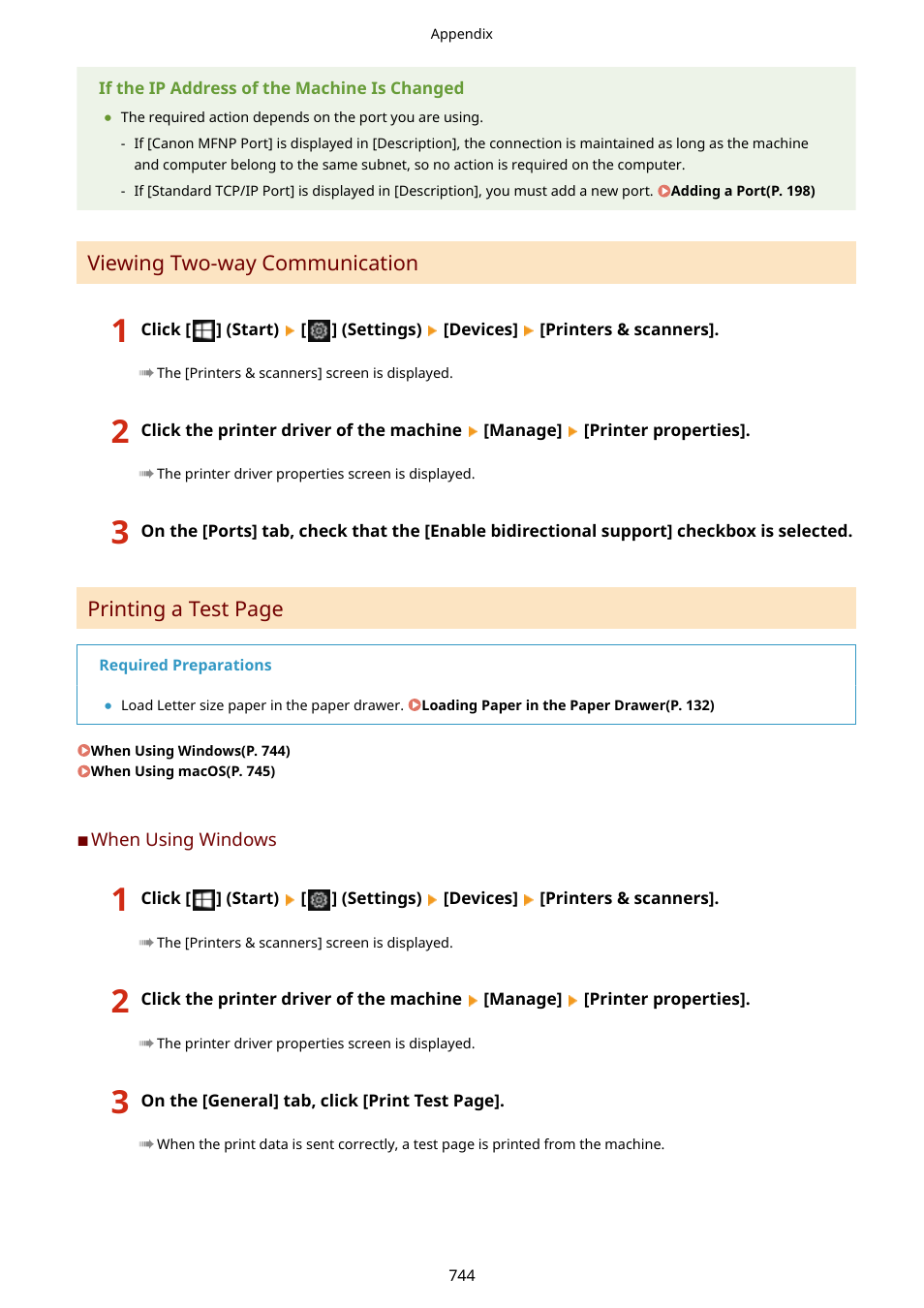Viewing two-way, Communication(p. 744) | Canon imageCLASS MF753Cdw Multifunction Wireless Color Laser Printer User Manual | Page 754 / 801