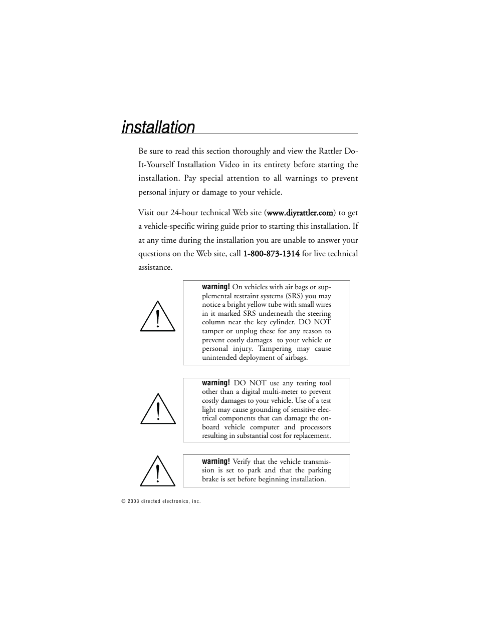 Directed Electronics G312R User Manual | Page 10 / 55