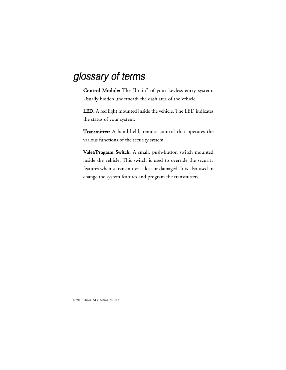 Directed Electronics G312R User Manual | Page 48 / 55