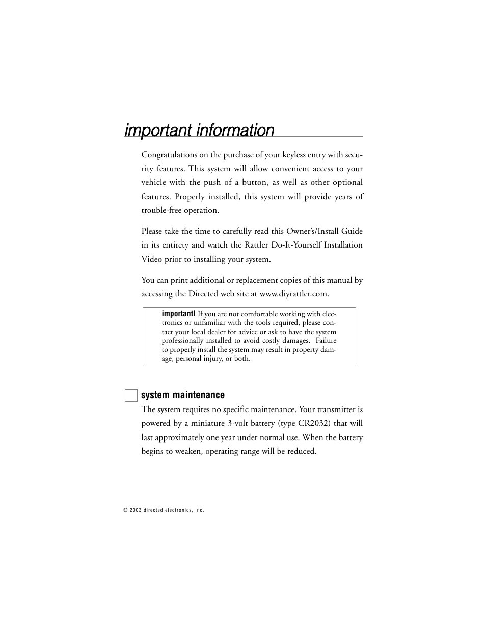 Directed Electronics G312R User Manual | Page 6 / 55