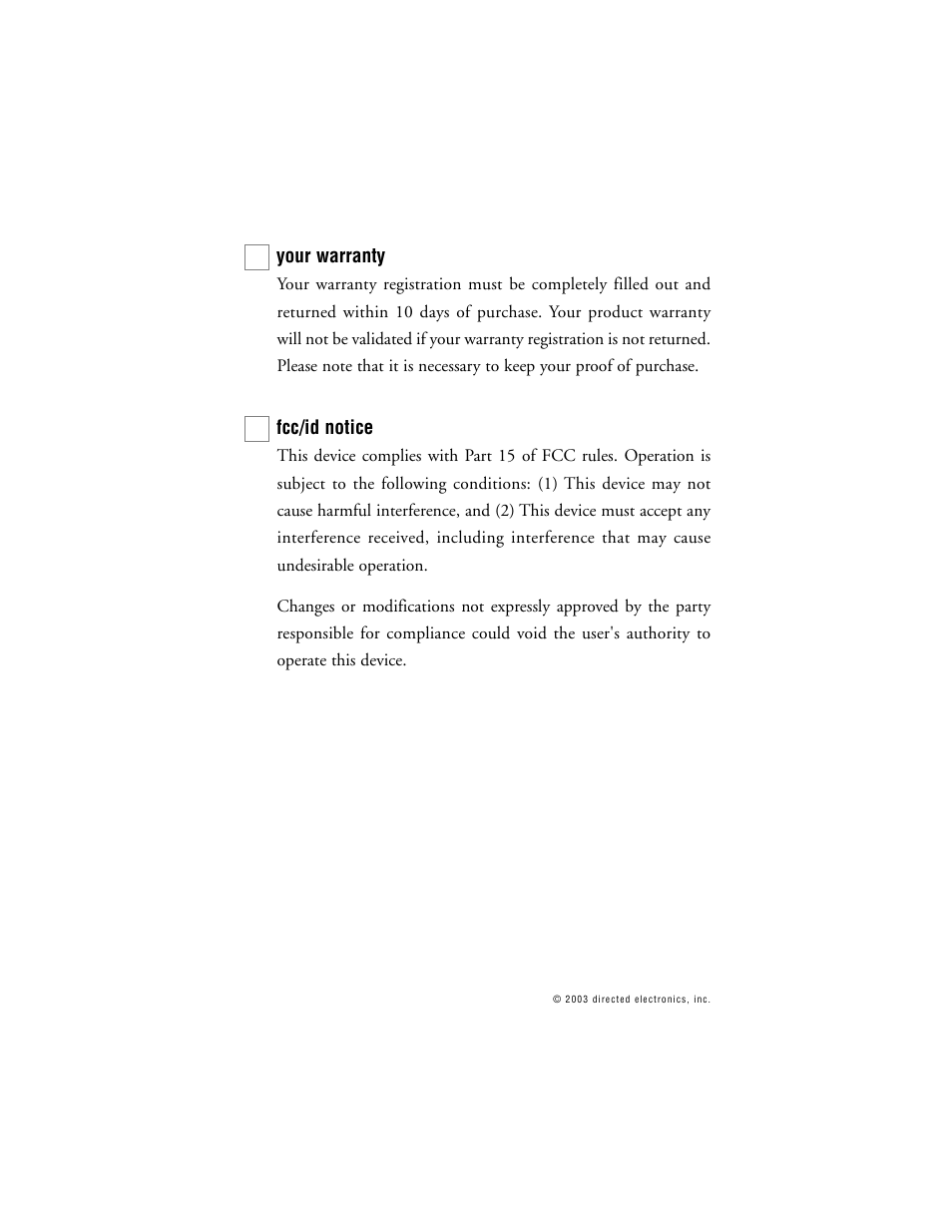 Directed Electronics G312R User Manual | Page 7 / 55