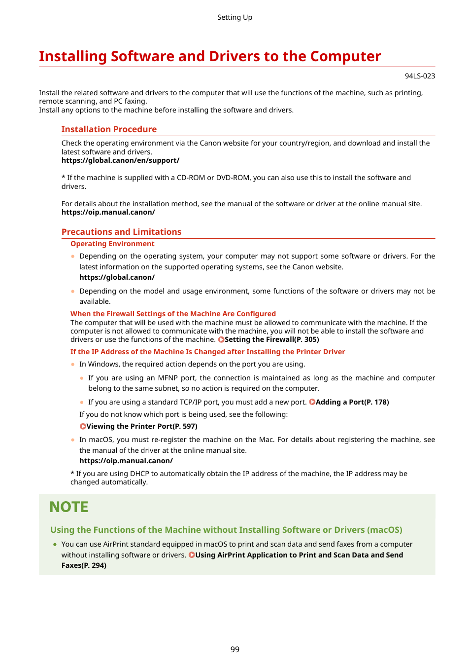 Installing software and drivers to the computer | Canon imageCLASS MF275dw Wireless All-In-One Monochrome Laser Printer User Manual | Page 108 / 633